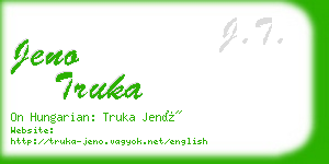 jeno truka business card